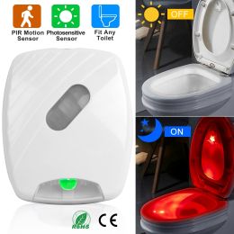 Colorful Toilet Bowl Lights Motion Sensor LED Toilet Nightlight Bathroom Closestool Lights