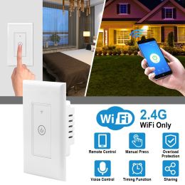 Smart WiFi Light Switch Touch In Wall Remote Controller For Alexa Google Home IFTTT