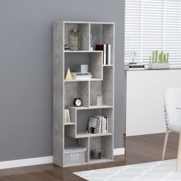 Book Cabinet Sonoma Oak 26.4"x9.4"x63.4" Chipboard