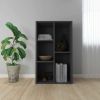 Book Cabinet/Sideboard Gray 17.7"x9.8"x31.5" Chipboard