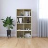 Book Cabinet/Sideboard White and Sonoma Oak 26"x11.8"x51.2"
