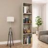 Book Cabinet/TV Cabinet Sonoma Oak 14.2"x11.8"x56.3" Chipboard