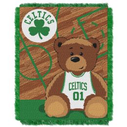 Celtics OFFICIAL National Basketball Association, "Half-Court" Baby 36"x 46" Triple Woven Jacquard Throw by The Northwest Company