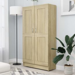 Book Cabinet Sonoma Oak 32.5"x12"x59.1" Chipboard