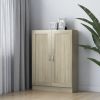 Book Cabinet Sonoma Oak 32.5"x12"x45.3" Chipboard