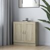 Book Cabinet Sonoma Oak 32.5"x12"x31.5" Chipboard
