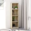 4-Tier Book Cabinet Sonoma Oak 15.7"x9.4"x55.9" Chipboard