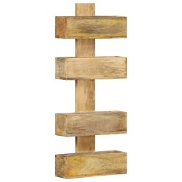 Magazine Wall Rack 11.8"x4.3"x28.3" Solid Mango Wood