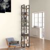 6-Tier Book Cabinet Sonoma Oak 15.7"x11.8"x82.7" Chipboard