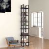 6-Tier Book Cabinet Black 15.7"x11.8"x82.7" Chipboard