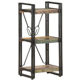 3-Tier Bookcase 15.7"x11.8"x31.5" Solid Reclaimed Wood