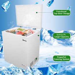 Single Door Horizontal Freezer 150 AC115V/60Hz 143L/ 5.0 CU.FT White