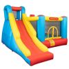 Leadzm 420D 840D Oxford cloth jumping surface slide trampoline with fan inflatable castle n001