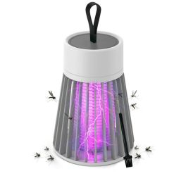 LED Fly Bug Zapper Electric Mosquito Killer Lamp Fly Trap USB Rechargeable US