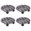 Plant Trolleys 4 pcs Gray Ã˜11.8"x3" WPC