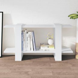 Book Cabinet White 39.4"x11.8"x20.1" Engineered Wood
