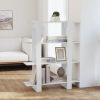 Book Cabinet/Room Divider White 39.4"x11.8"x48.6"
