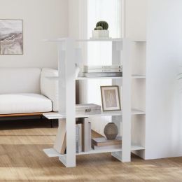 Book Cabinet/Room Divider White 39.4"x11.8"x48.6"