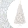 Artificial Christmas Tree with Iridescent Tips White 59.1" PVC