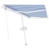 Freestanding Automatic Awning Blue/White
