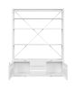Cargo Bookshelf & Ladder, White