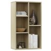 Book Cabinet/Sideboard Sonoma Oak 17.7"x9.8"x31.5" Chipboard