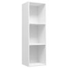 Book Cabinet/TV Cabinet White 14.2"x11.8"x44.9" Chipboard