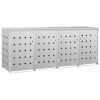 Quadruple Wheelie Bin Shed 63.4 gal Stainless Steel