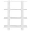 Book Cabinet/Room Divider White 39.4"x11.8"x48.6"