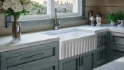 33 "dishwashing basin, single tank, switchable fire soil kitchen sink