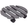 Plant Trolleys 4 pcs Gray Ã˜11.8"x3" WPC
