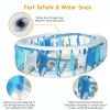 90Ã—60Ã—20In Inflatable Swimming Pool Blow Up Family Pool For Kids Foldable Swim Ball Pool Center