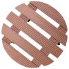 Plant Trolleys 4 pcs Brown Ã˜11.8"x3" WPC