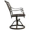 5 Piece Bistro Set Cast Aluminum Bronze