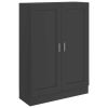 Book Cabinet Gray 32.5"x12"x45.3" Chipboard