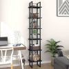 6-Tier Book Cabinet Black 15.7"x11.8"x82.7" Chipboard
