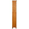 5-Tier Bookcase 27.5"x8.6"x55.1" Solid Oak Wood