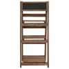 3-Tier Plant Stand with Blackboard 15.7"x11.8"x35.4" Solid Fir Wood