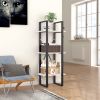 3-Tier Book Cabinet White 15.7"x11.8"x41.3" Chipboard