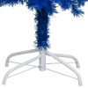 Artificial Christmas Tree with LEDs&Ball Set Blue 70.9" PVC