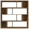 Book Cabinet Smoked Oak 43.3"x9.4"x43.3" Engineered Wood