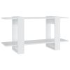 Book Cabinet White 39.4"x11.8"x20.1" Engineered Wood