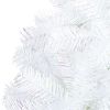 Artificial Christmas Tree with Iridescent Tips White 59.1" PVC