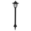 Outdoor Solar Lamps 6 pcs LED Black