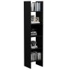Book Cabinet Black 15.7"x13.8"x70.9" Chipboard