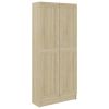 Book Cabinet Sonoma Oak 32.5"x12"x73" Chipboard