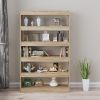 Book Cabinet/Room Divider Sonoma Oak 39.4"x11.8"x65.4"