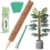 20 Inch Coir Totem Pole for Climbing Plants 2Pcs 12 Inch Moss Stick w/ Tags Ties