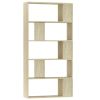 Book Cabinet/Room Divider Sonoma Oak 31.5"x9.4"x62.6" Chipboard