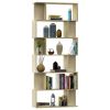 Book Cabinet/Room Divider Sonoma Oak 31.5"x9.4"x75.6" Chipboard